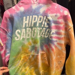 Unisex Colorful Tie-Dye Band Hoodie
